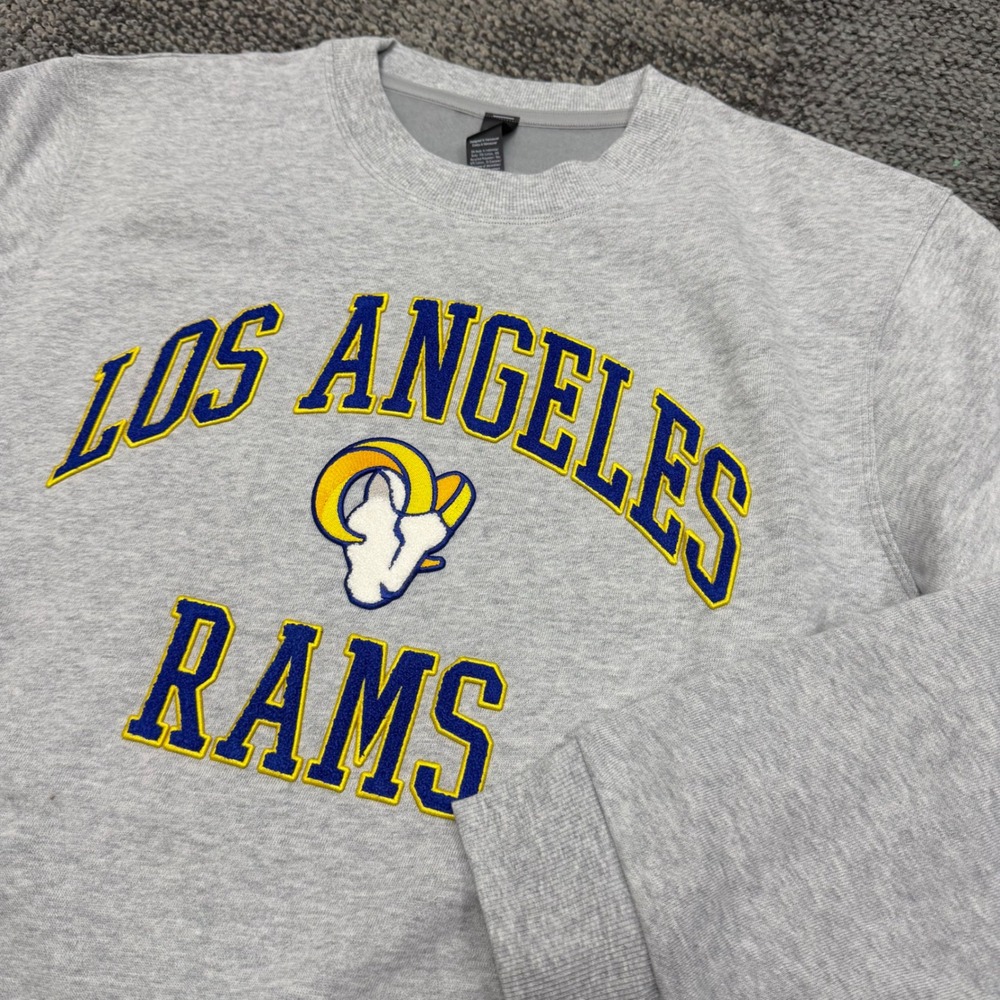 Lululemon Los Angeles Rams Steady State Crew Sweatshirt Mens Med Heathered Gray